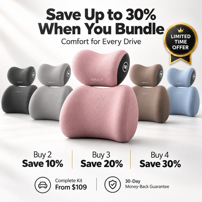 Driver’s Comfort Kit bundle options with savings for buying multiple lumbar and neck support sets